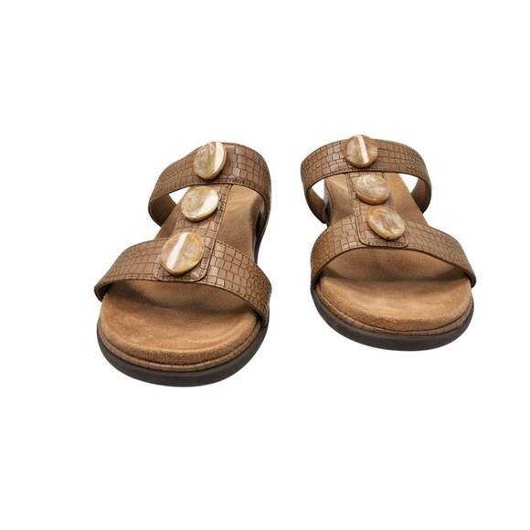 Vionic Womens Serra T-Strap Slip On Sandals - Picture 2 of 7